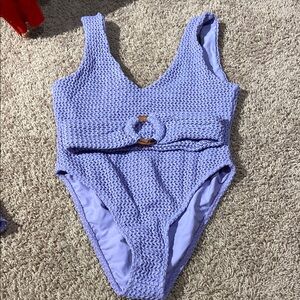 Montce Lavender Crochet Kim One-Piece